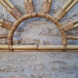 Bamboo and rattan headboard