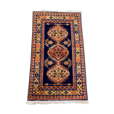 Vintage Kamseh Rug 190x137 cm, medium, Tribal oriental Carpet truly Shabby Chic