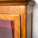 Louis XV style showcase in cherry wood and veneer nineteenth century