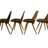 Dining chairs from tatra, 1960s, set of 4