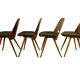 Dining chairs from tatra, 1960s, set of 4