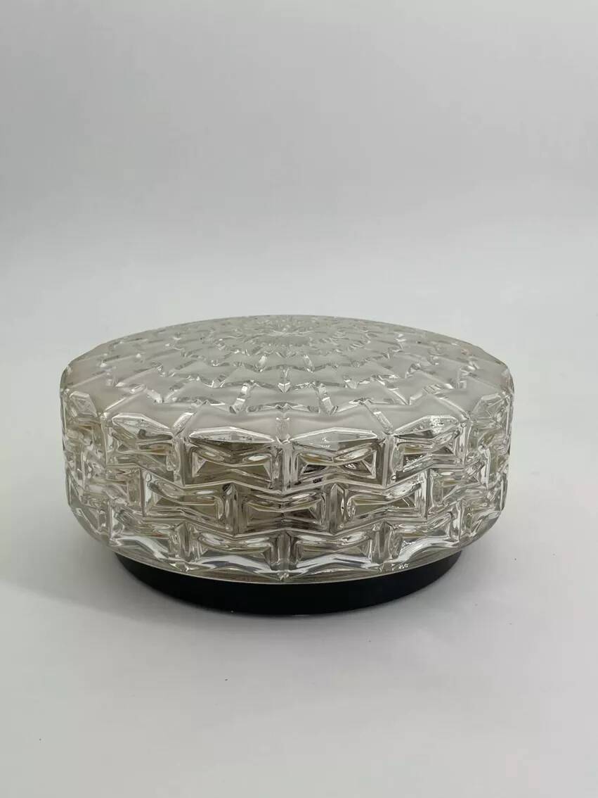 Glass ceiling light, 1960s