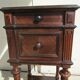 Rosewood bedside table in Louis XVI style