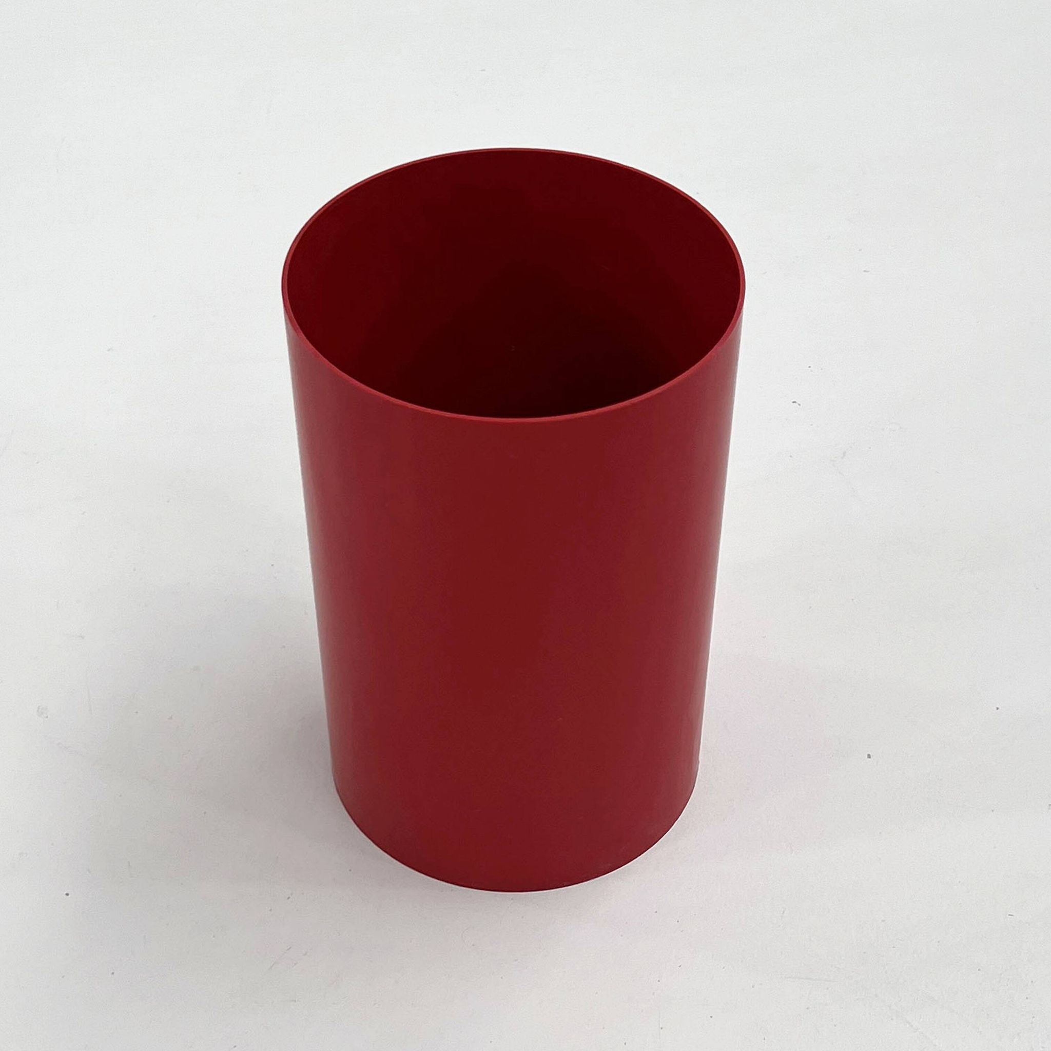 Basket, red umbrella stand by Gino Colombini for Kartell, 1970