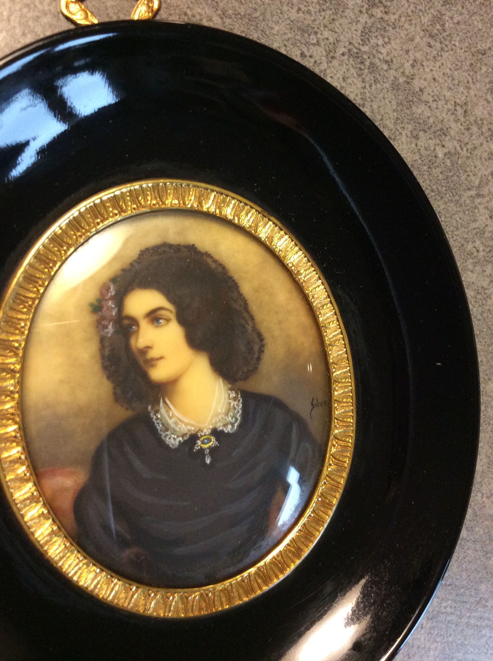 Pair of Napoleon III miniature frames