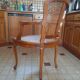 Fauteuil louis XV bois et cannage