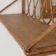 Pair of rattan wall shelves