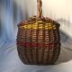 Old Deco Basket in Braided Wicker - Anse Vintage