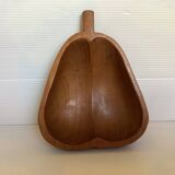 Empty exotic wood pear pocket