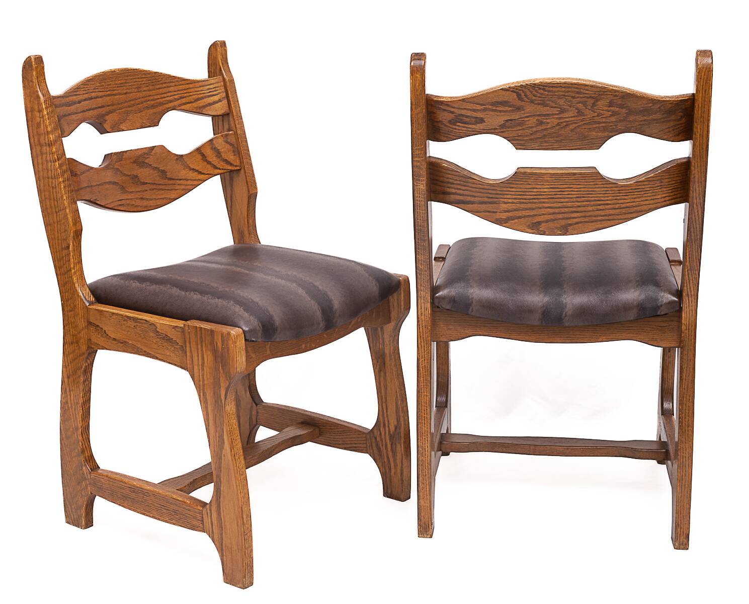 Set of 6 chairs by Guillerme and Chambron