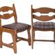 Set of 6 chairs by Guillerme and Chambron