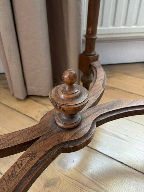 Small Louis XVI style oak side table