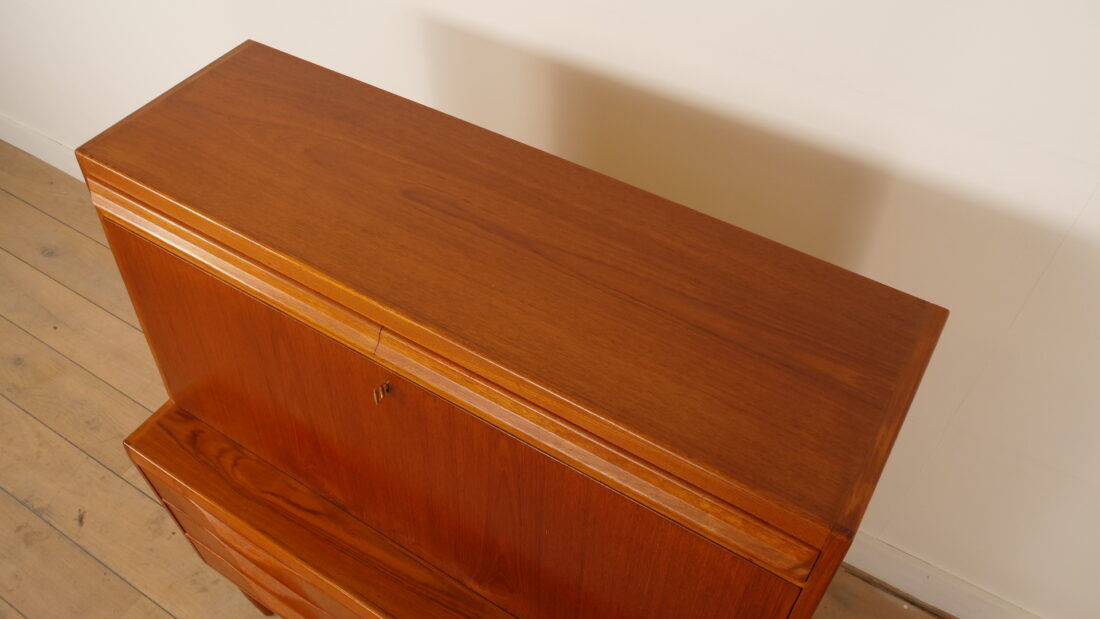 Vintage writing desk | Erling Torvits | Teak | 104 cm