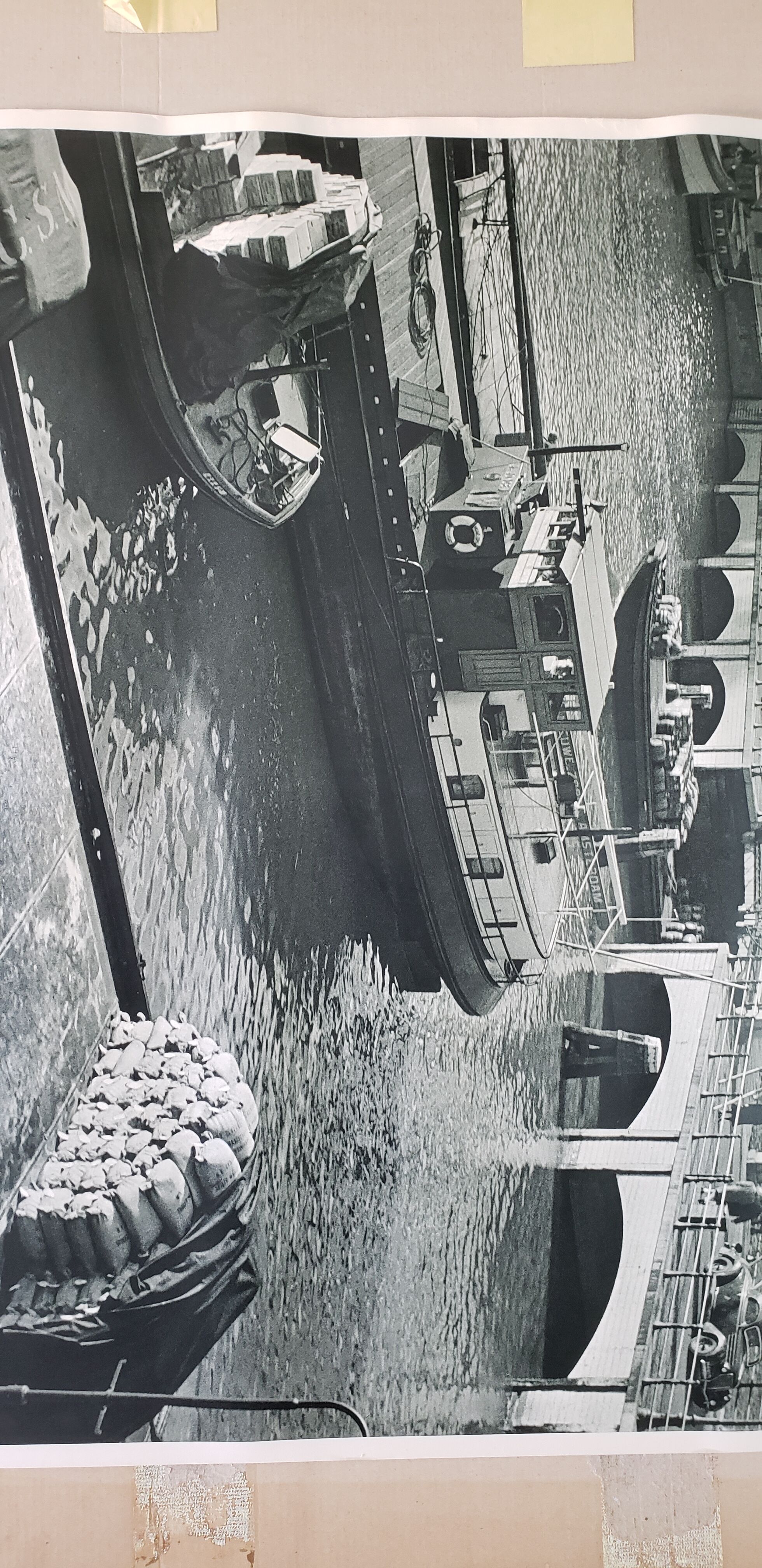 Vintage 50s tourism poster amsterdam