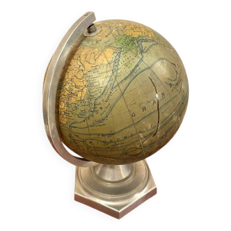 Illuminated glass globe, ed Girard-Barrère & Thomas, 1945-50