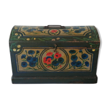 Painted wooden chest