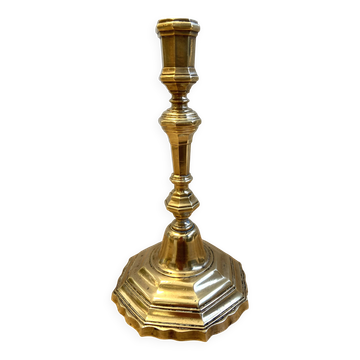 Antique Louis XV Period Candlestick Candle Holder Gilt Solid Bronze
