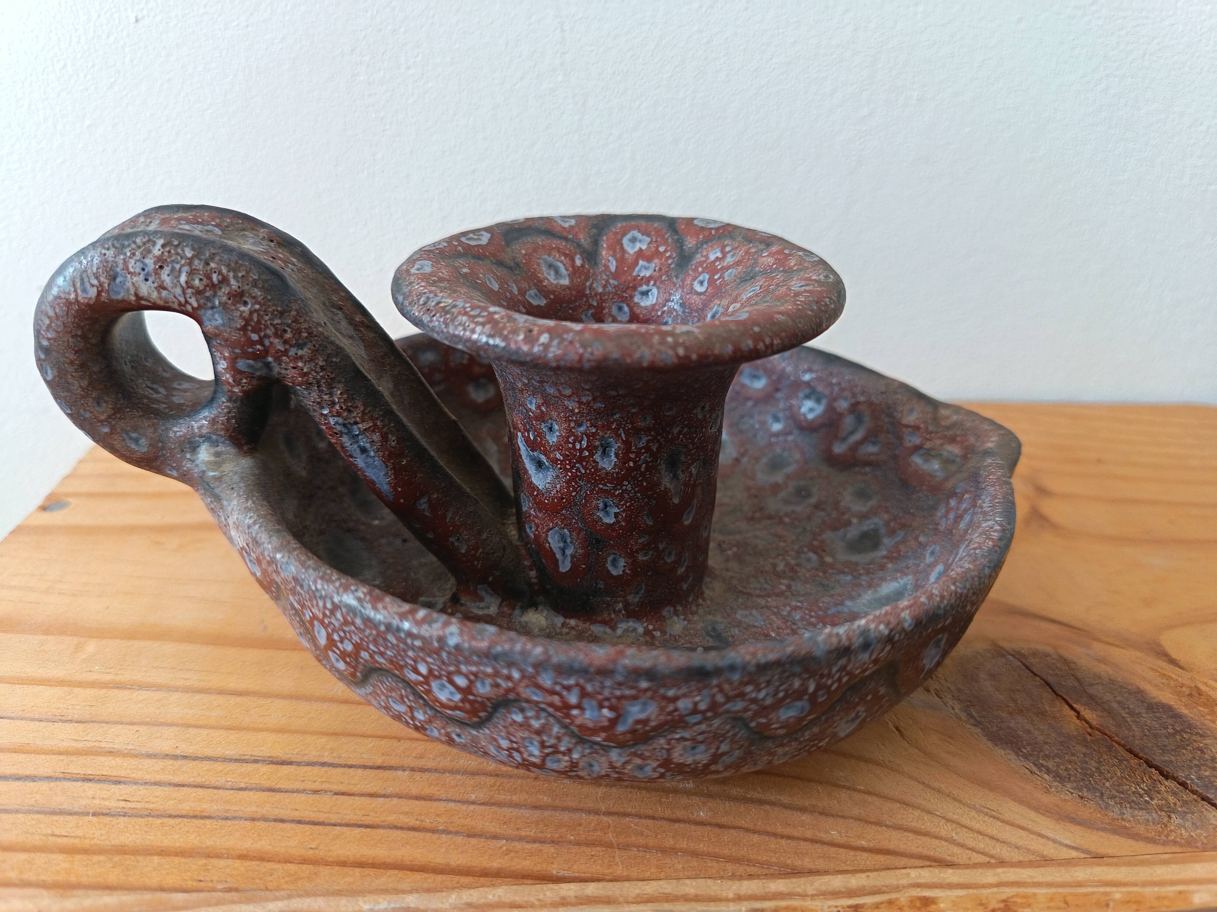 Candle holder by the ceramist Jean Austruy from the 1970s.