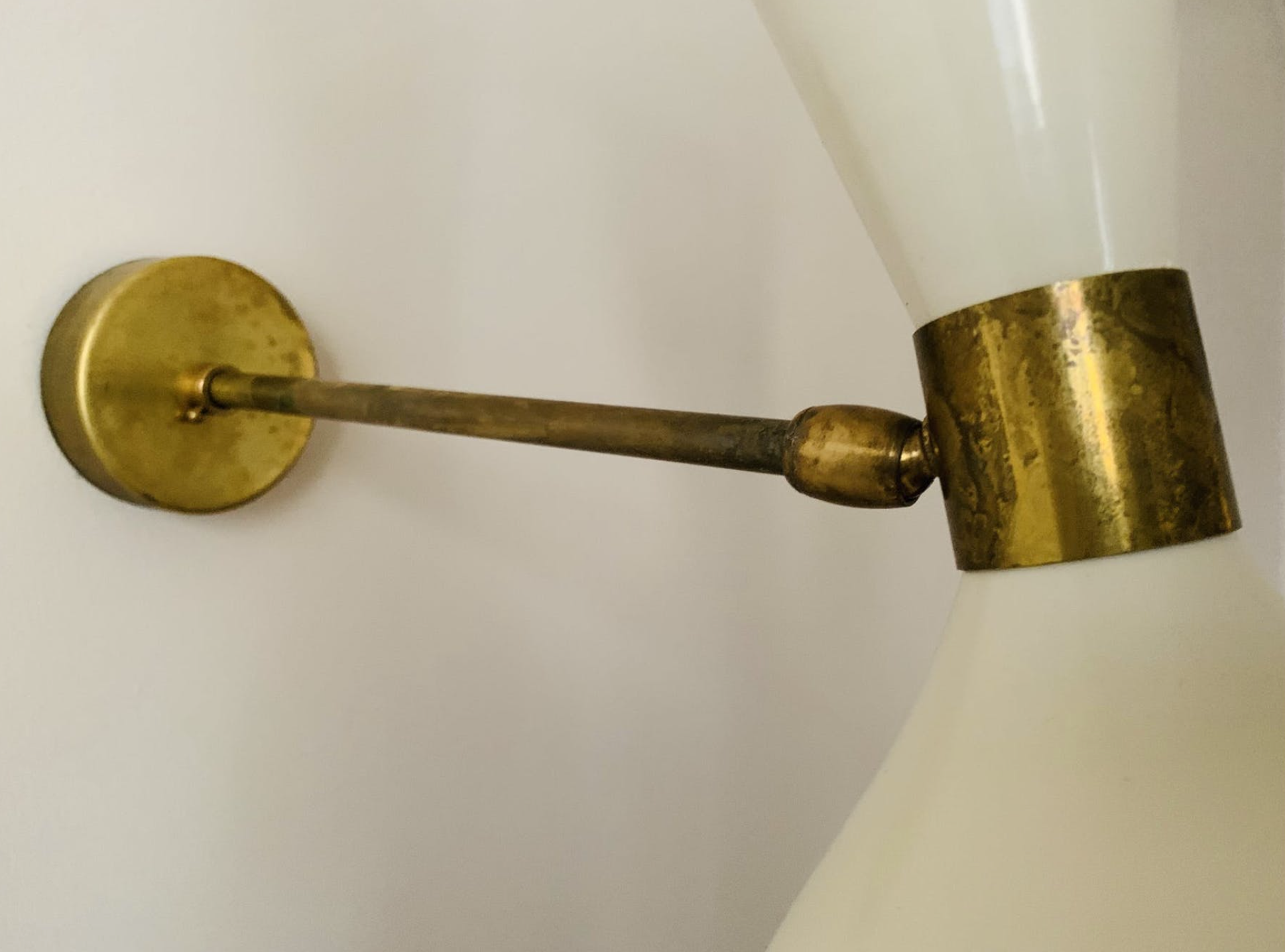 White italian diabolo wall lamp