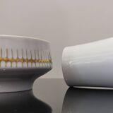 2 old ceramic pots made in Czechoslovakia around 1960s-1970s