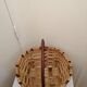 Vintage wooden basket for picking mushrooms