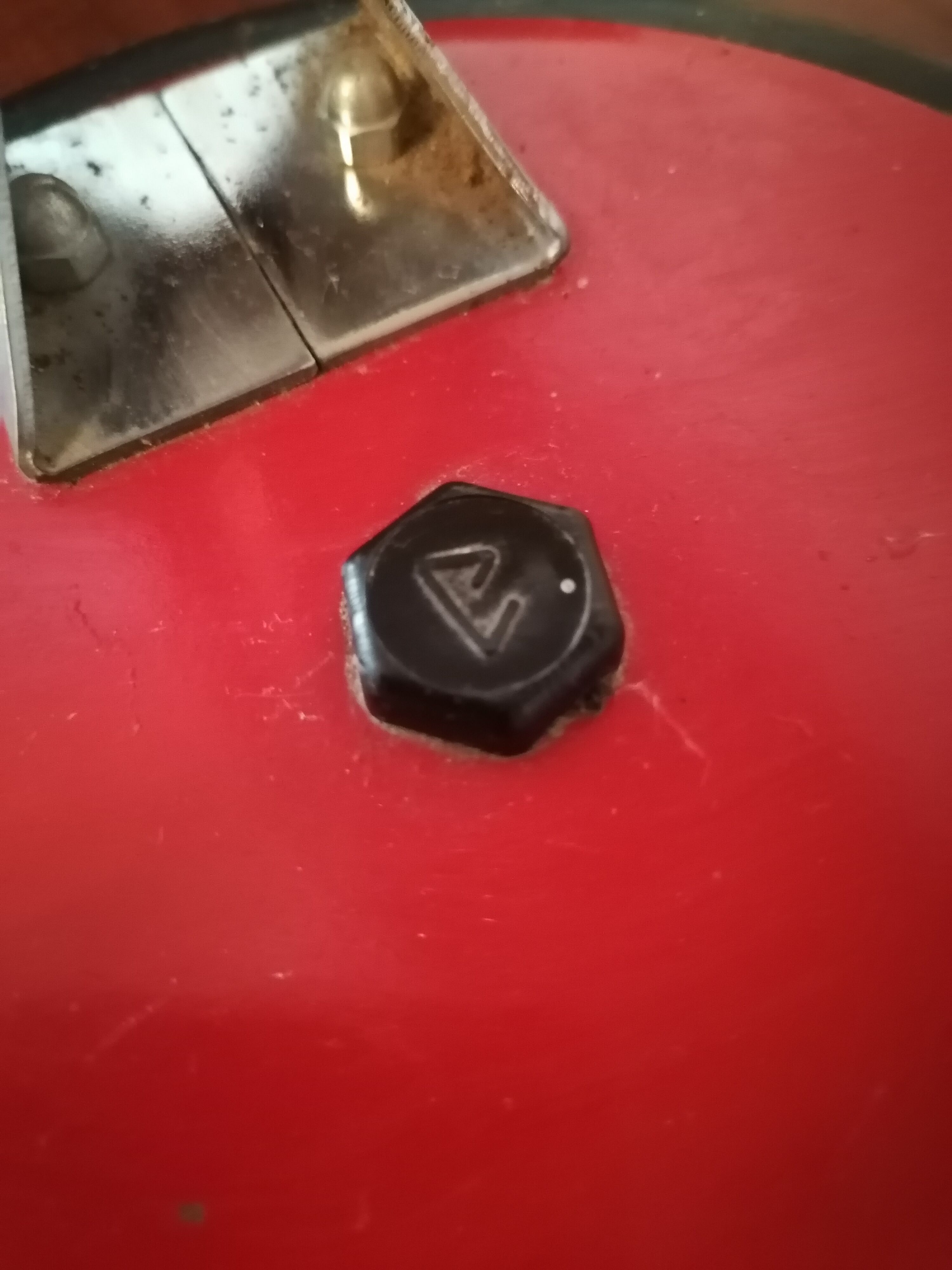 Vintage red black luminor style lamp