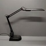 Unilux - Lampe de bureau articulée noire 2 bras - Années 1980/90
