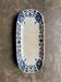 Ravier Gien in blue ironstone, "Ibis bleu" service.