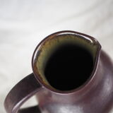 Sandstone pitcher with brown glaze - red by Geneviève BAPTENDIER Laurence MOLINARD