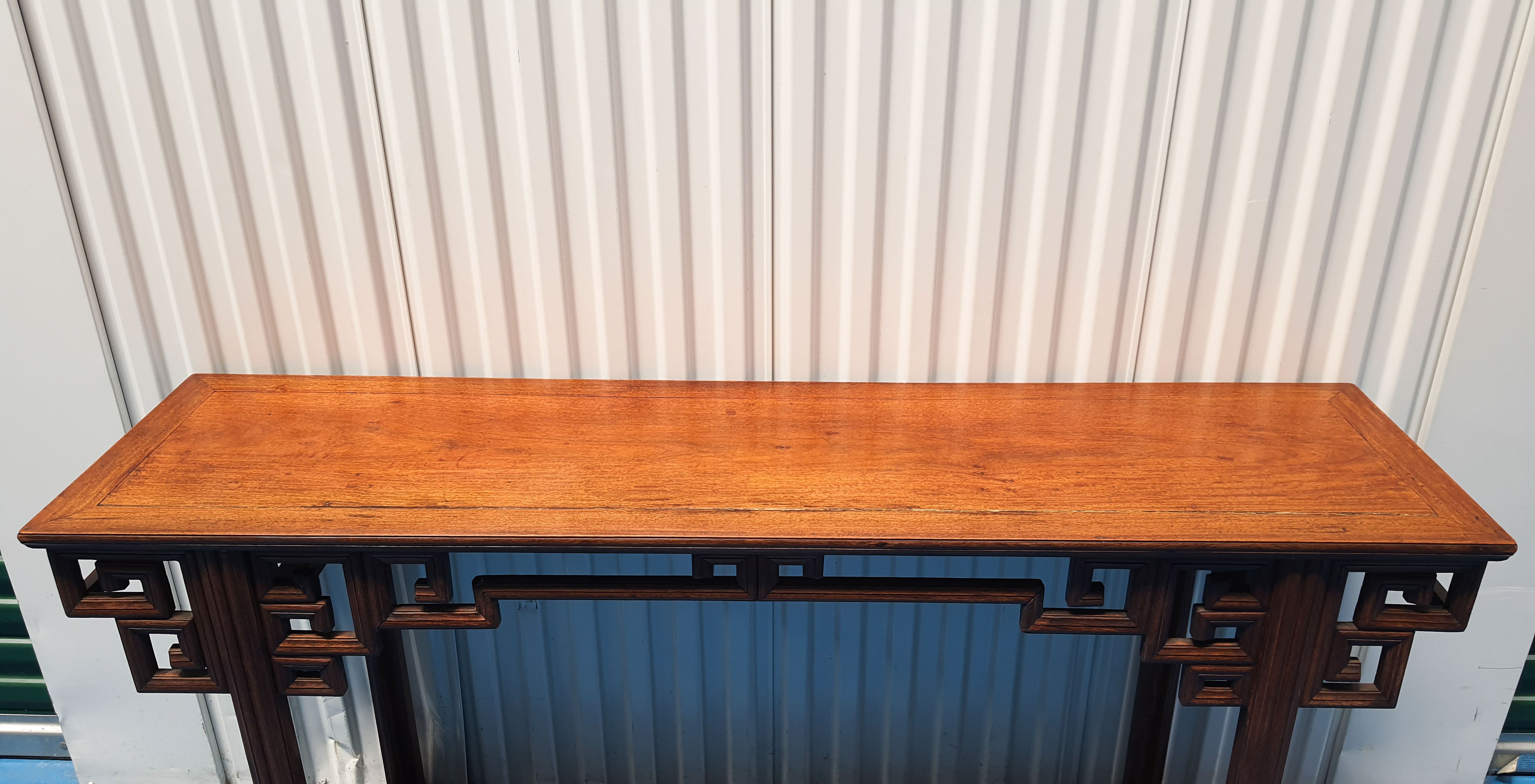 Exotic Asian wood console China 19th