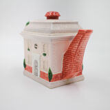 Fitz and Floyd teapot, sugar bowl and milk jar set