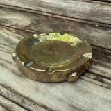 Cendrier en laiton brutaliste italien signe Tonini