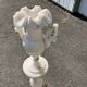 Lampe colonne en albatre