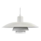 White pendant light PH 4/3 by Poul Henningsen for Louis Poulsen. Denmark 1980s