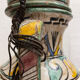 Berrada covered 62 cm amphora in faience of fez morocco