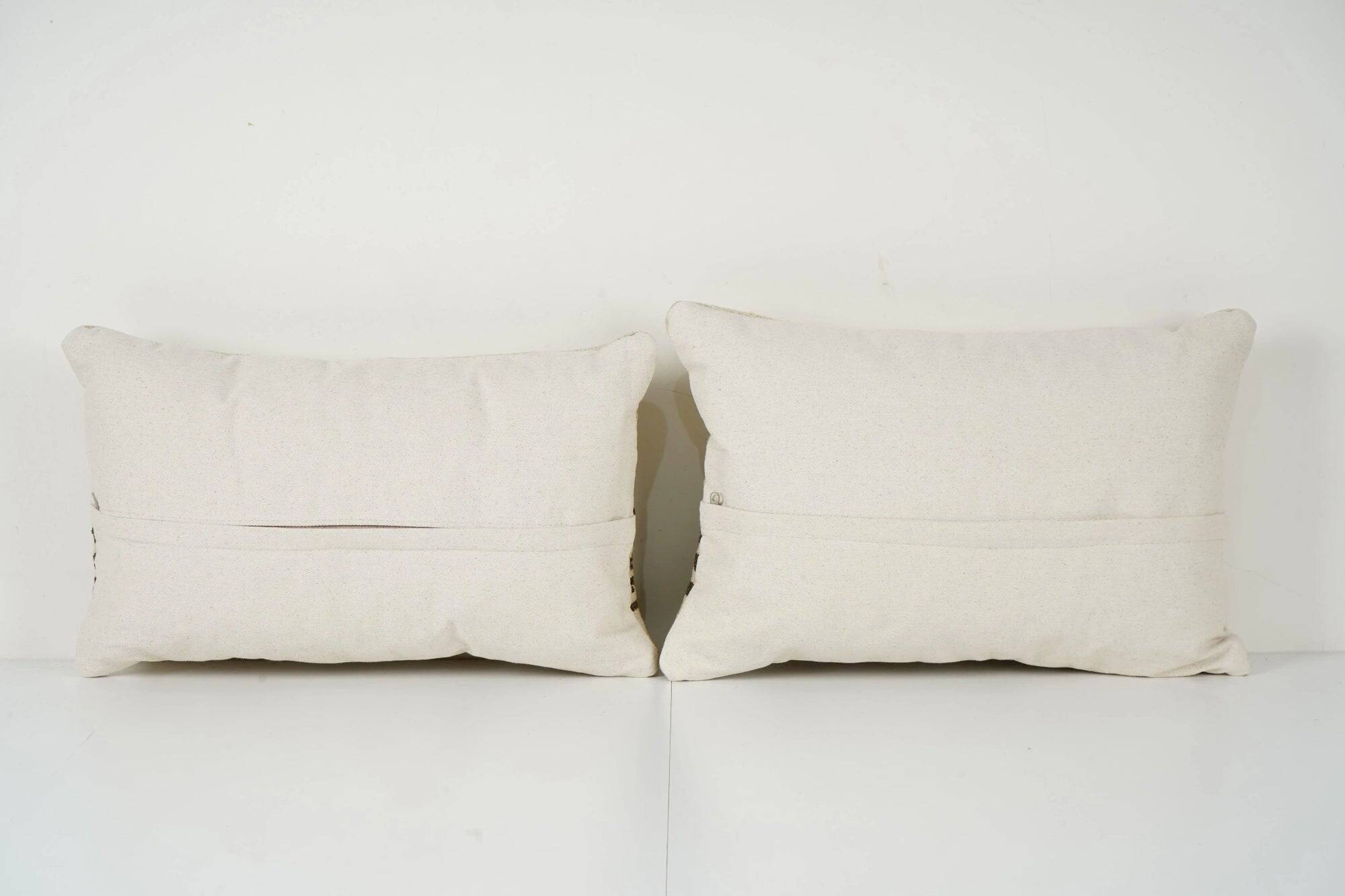 Set of 2 vintage kilim cushion covers 30x51 cm