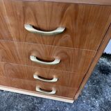 Art Deco style cherrywood chest of drawers, mid-20th century