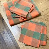 Ensemble de linge de table en coton, 1970