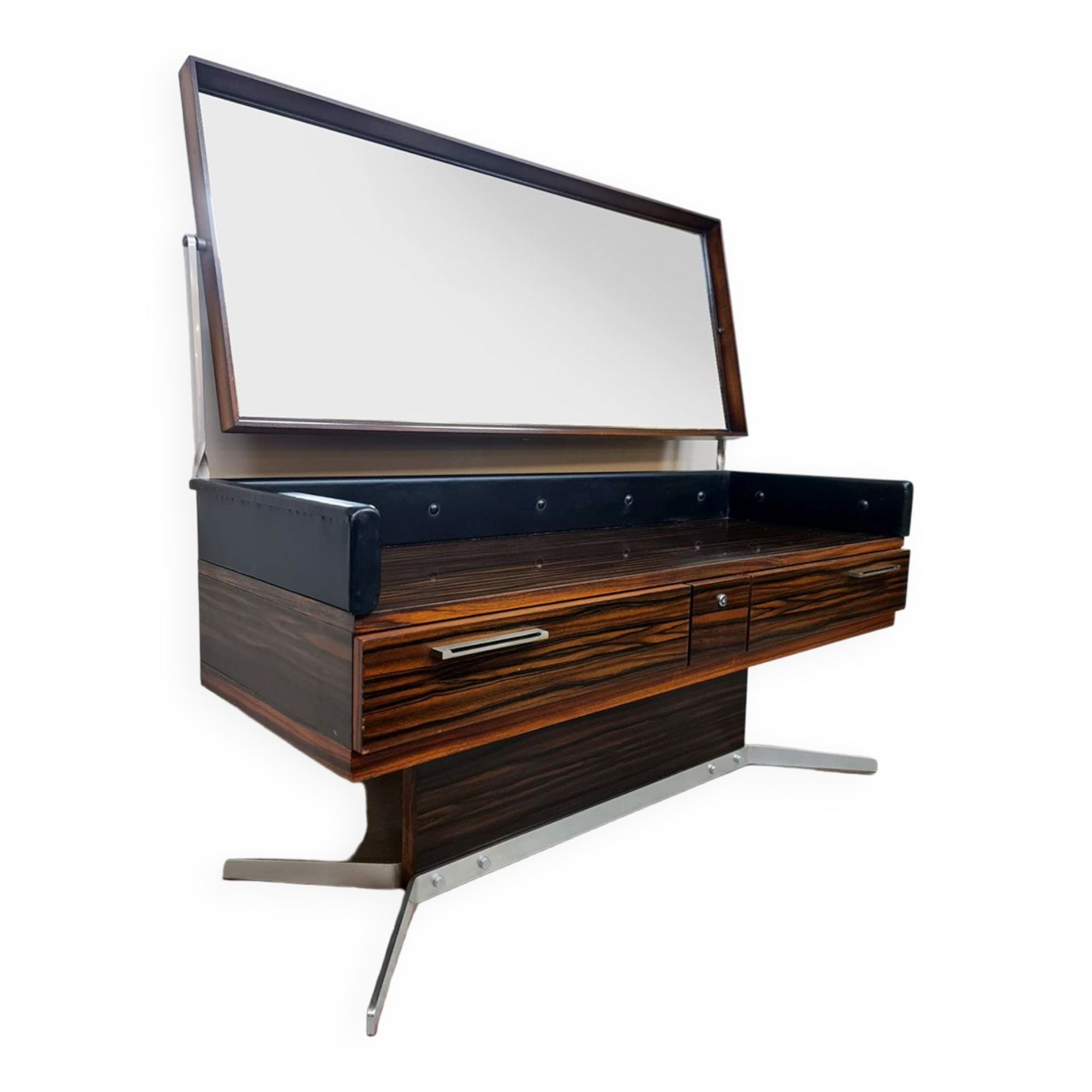 Midcentury vanity dressing table vintage design make-up table 1970s