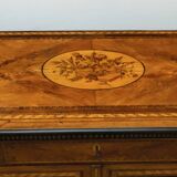 Napoleon III French Sideboard Inlaid with Geometric Floral Motifs, 1850
