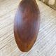 Table basse années 50 plateau bois exotique XXL