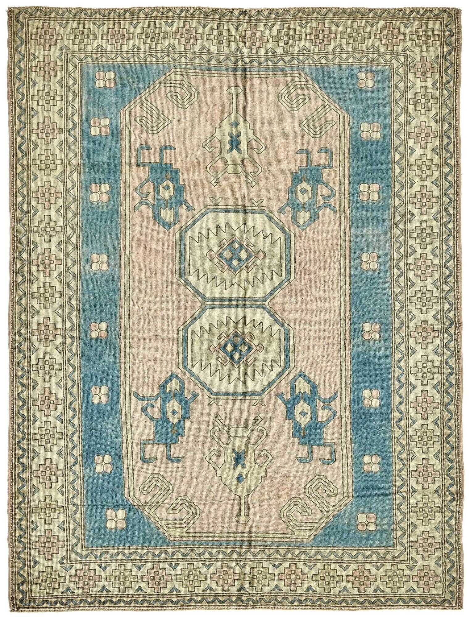 Turkish Vintage Anatolian Rug 184 cm x 255 cm