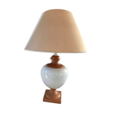 Lampe  en céramique bicolore vintage