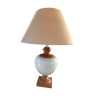 Lampe  en céramique bicolore vintage