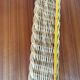 Wicker and wood serving tray