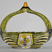Earthenware basket, Manufacture Henriot Quimper – Mid-twentieth century