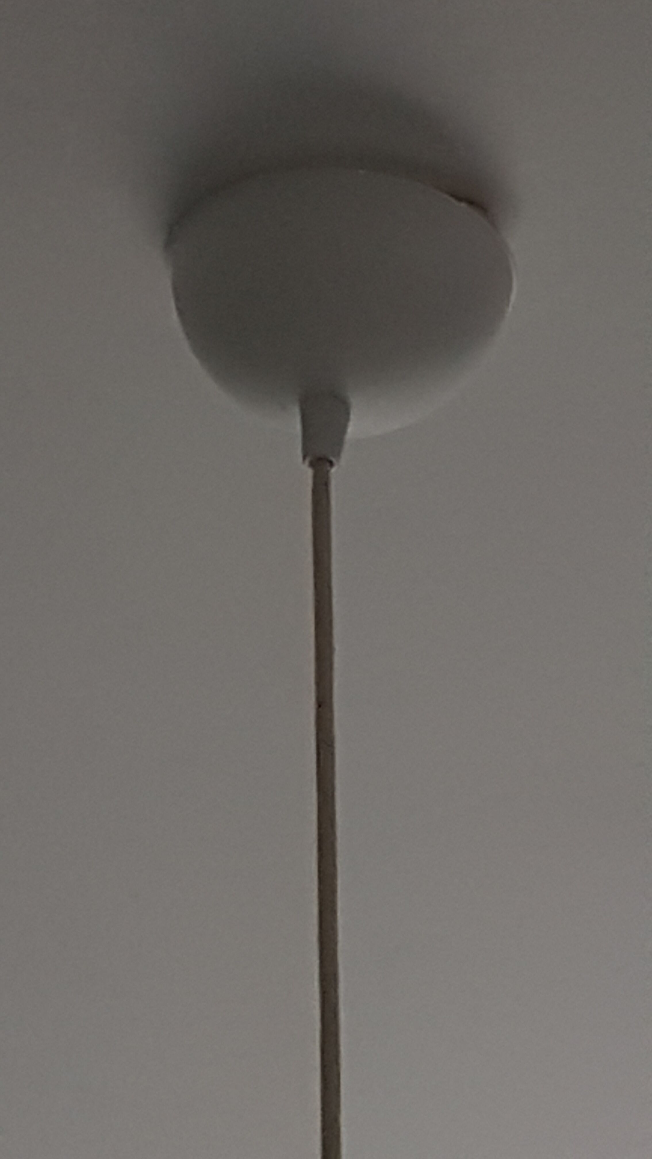 Suspension in white opaline – silver-edged from the 1970s.