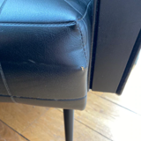 Black skai armchair