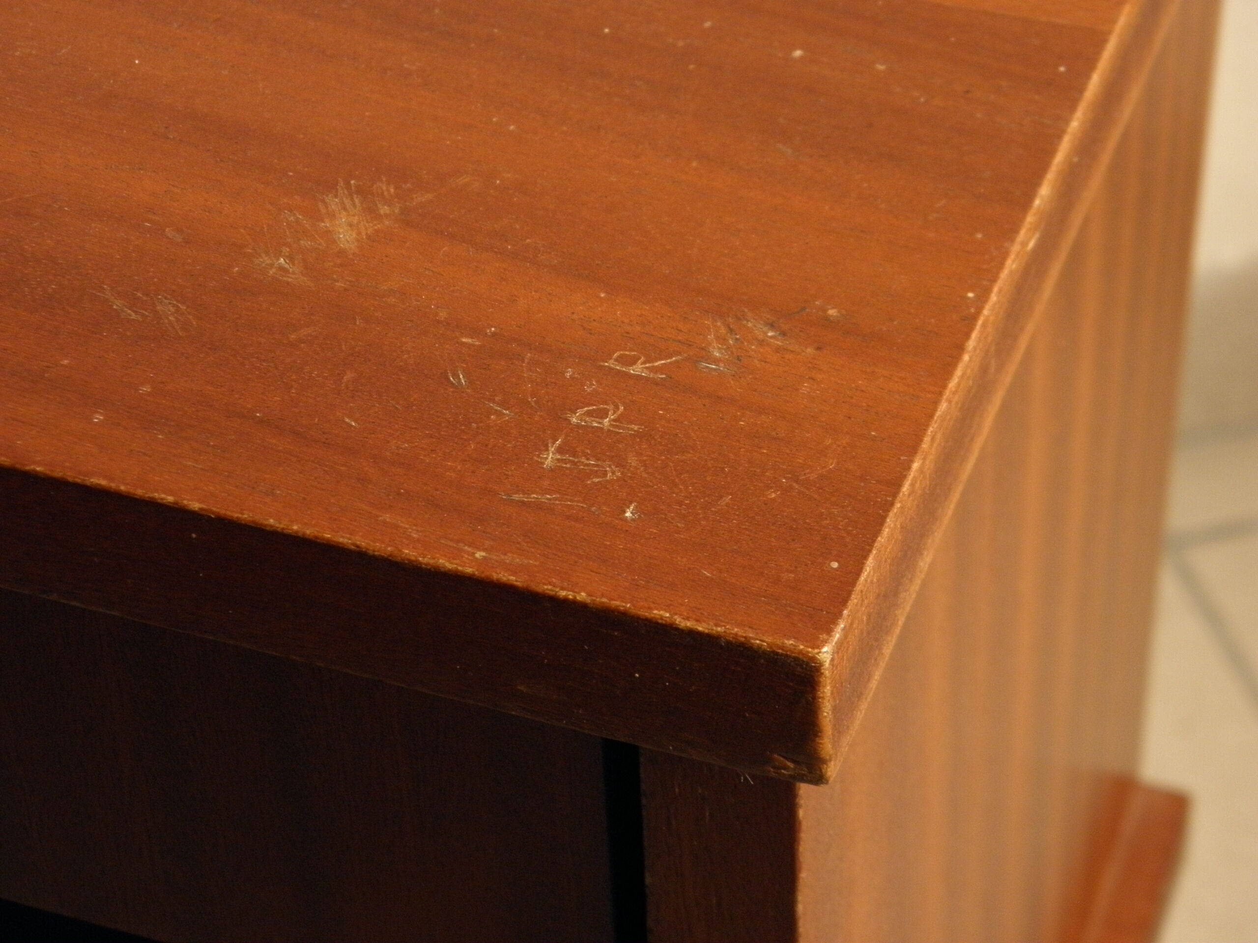 Bedside table feet spindles