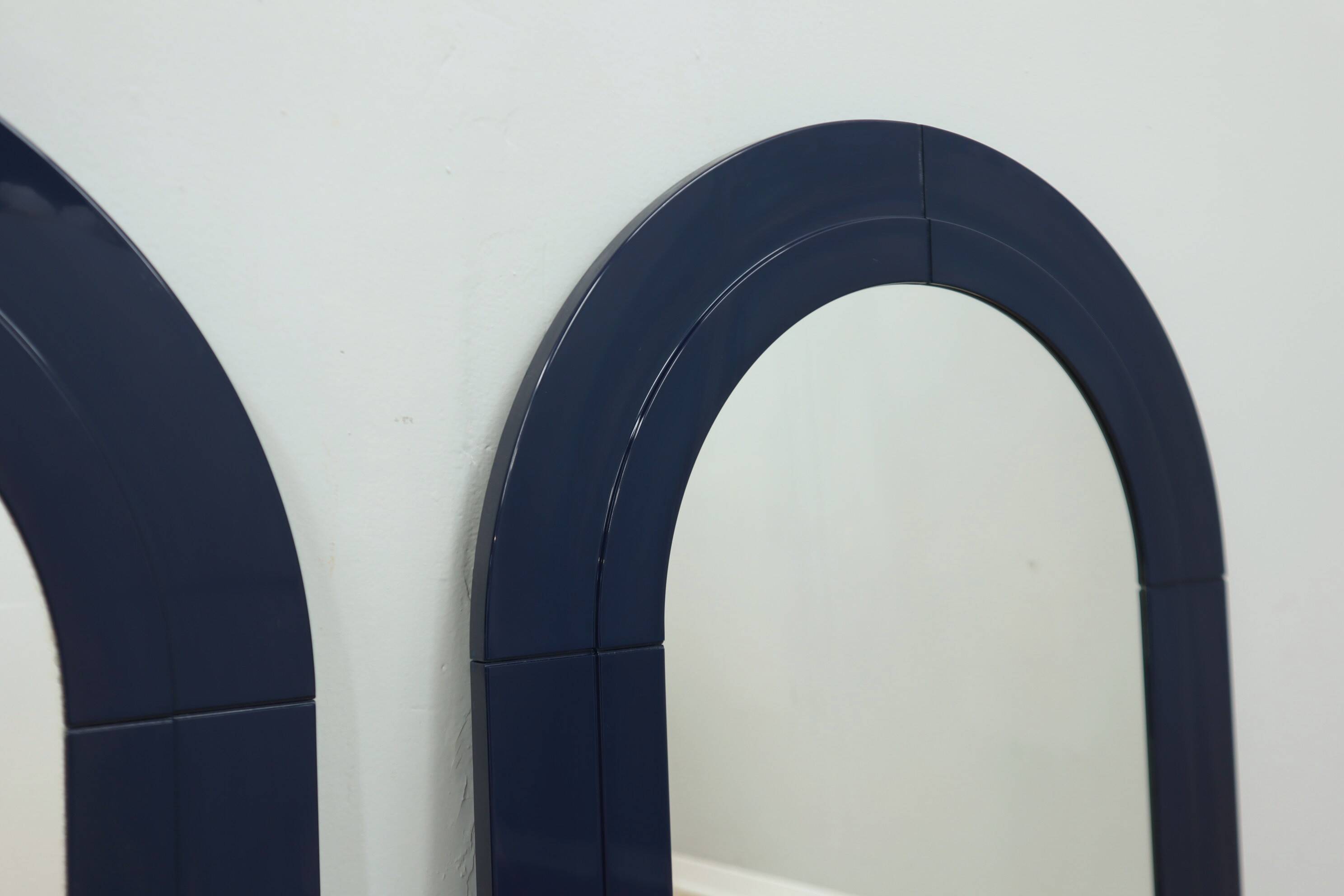 Pair of ABS wall mirrors Anna Castelli for Kartell 1960s